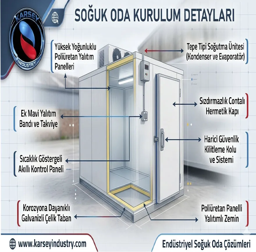 Endüstriyel Soğutmada Kusursuz Verimlilik: Karsey Industry Soğuk Oda Çözümleri