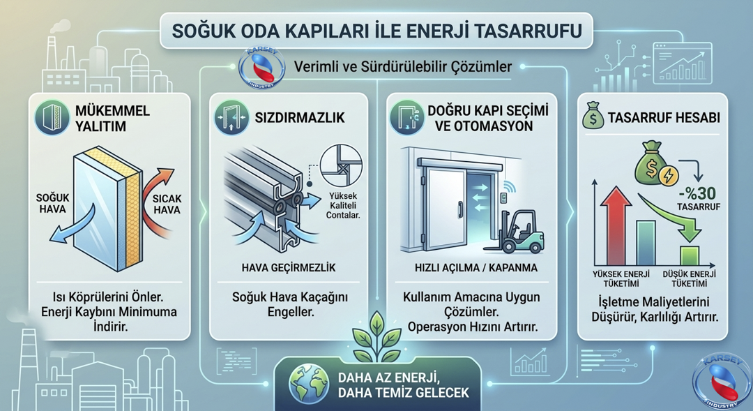 Karsey Endüstri’nin Soğuk Oda Kapıları ile Enerji Tasarrufu Sağlamak