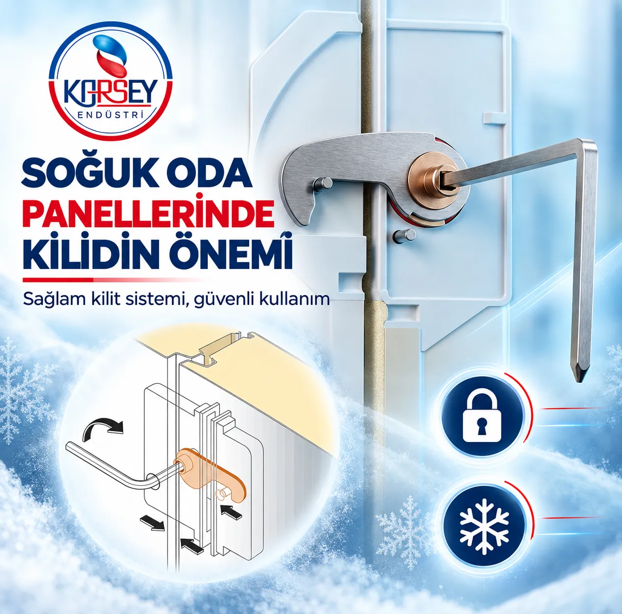 Soğuk Oda Panellerinde Kilidin Önemi: Sağlam Birleşim, Verimli Yalıtım