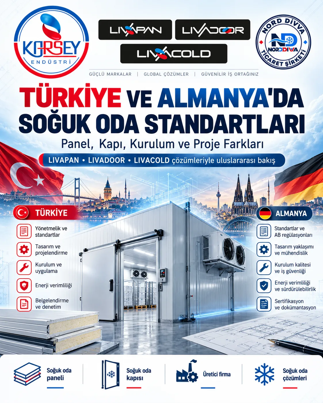 Türkiye ve Almanya'da Soğuk Oda Standartları ve Proje Farkları