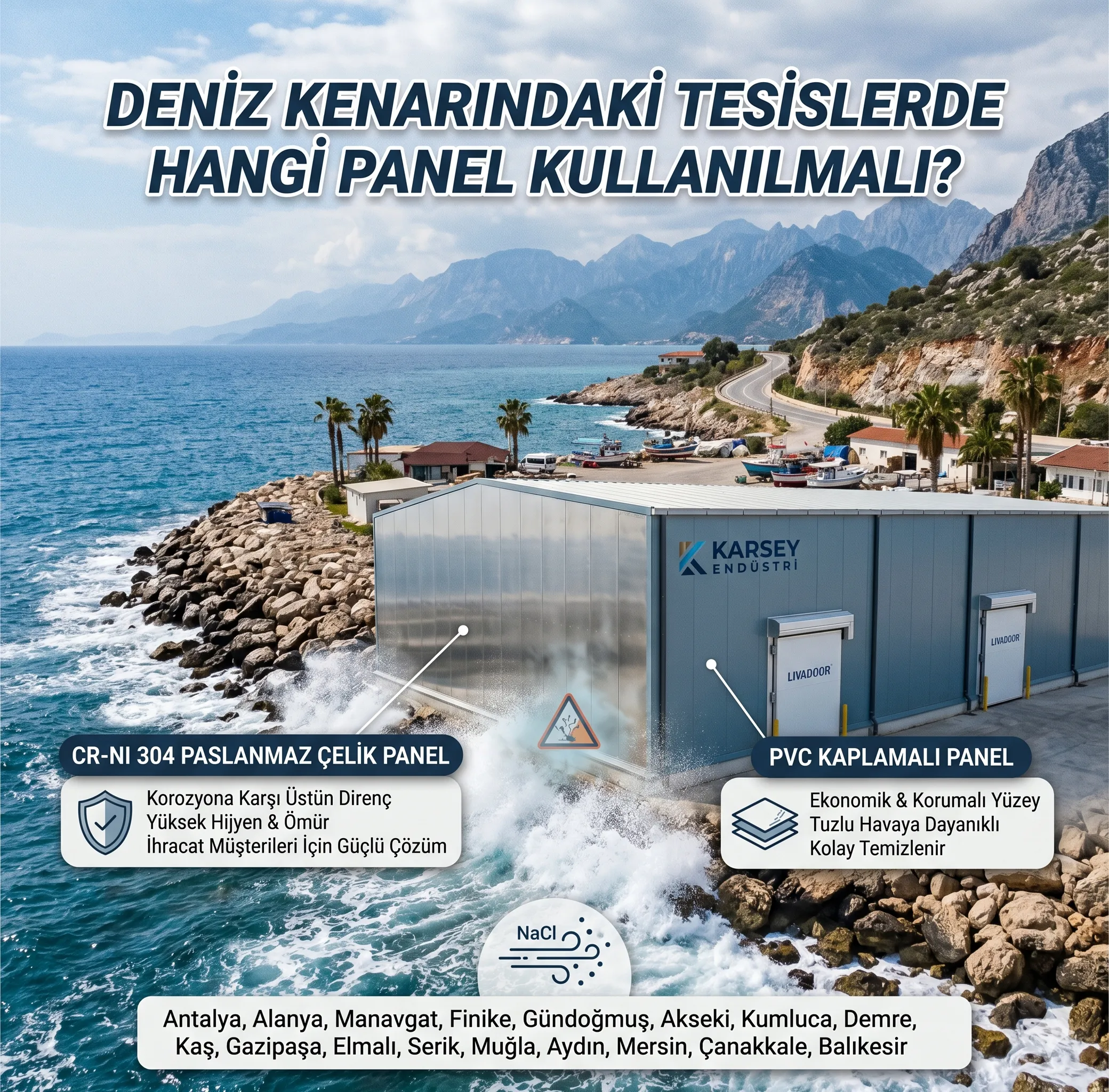 Deniz Kenarındaki Tesislerde Hangi Soğuk Oda Paneli Kullanılmalı? Korozyona Karşı Kesin Çözümler