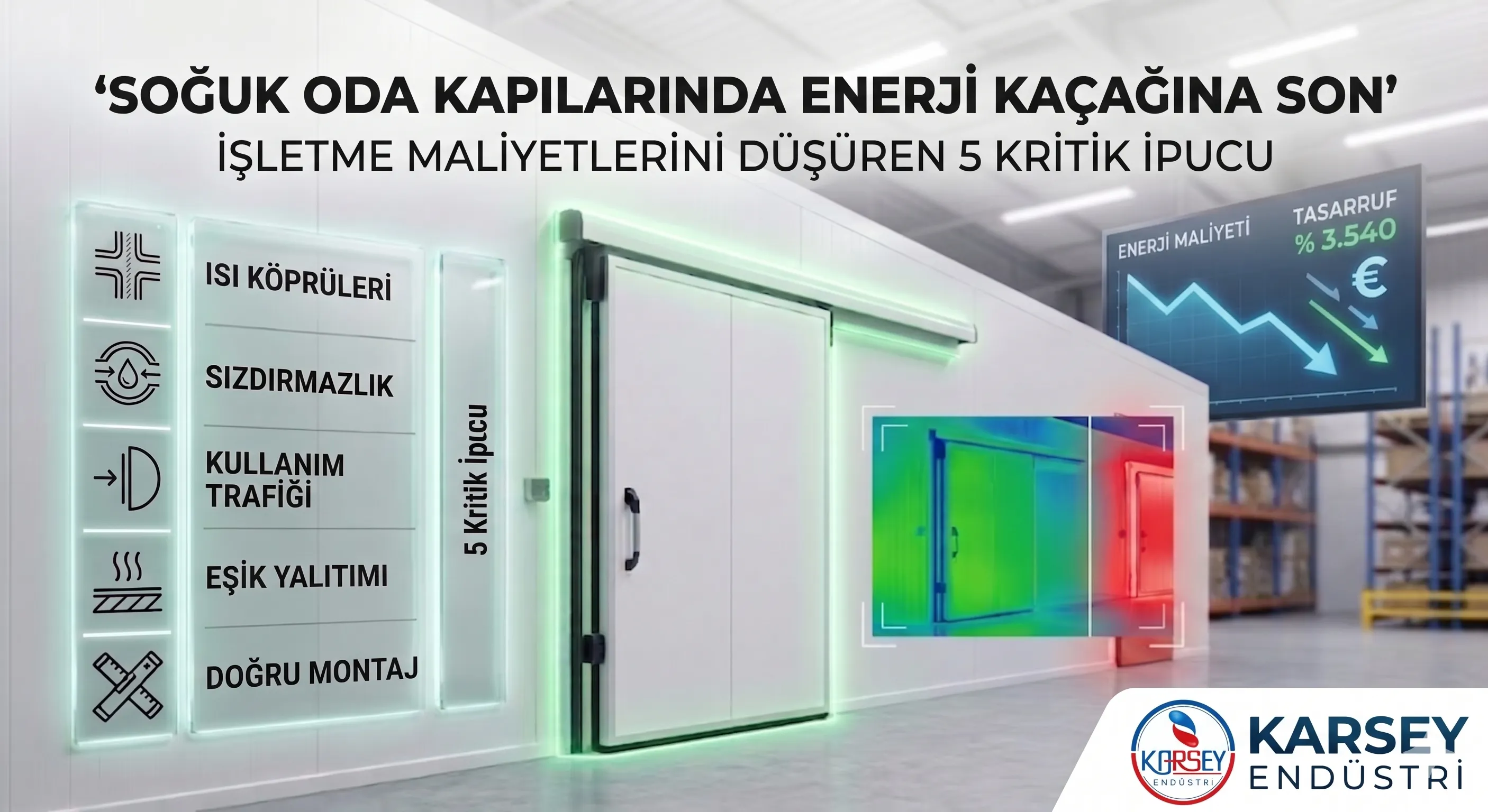 Soğuk Oda Kapılarında Enerji Kaçağına Son: İşletme Maliyetlerini Düşüren 5 Kritik İpucu