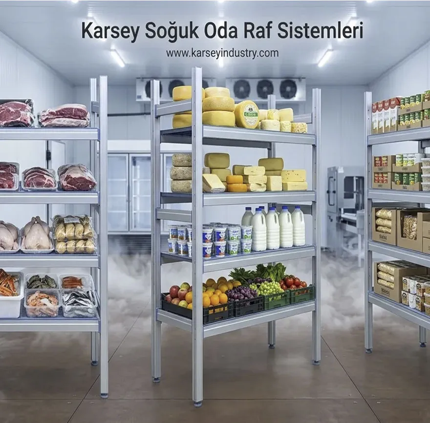 Karsey Soğuk Oda Raf Sistemleri | Hijyenik & Modüler Çözümler