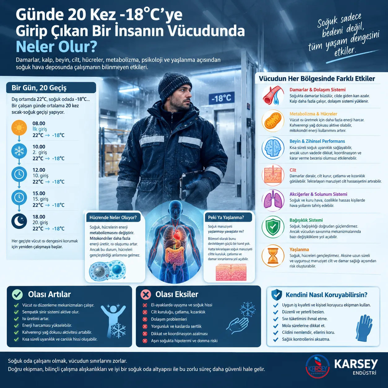 Günde 20 Kez -18°C'ye Girip Çıkan Bir İnsanın Vücudunda Neler Olur?
