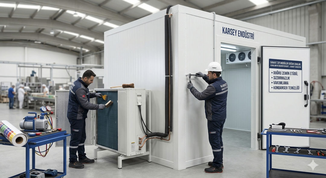 Sanayi Tipi Modüler Soğuk Odalar: Kurulum ve Profesyonel Bakım Rehberi