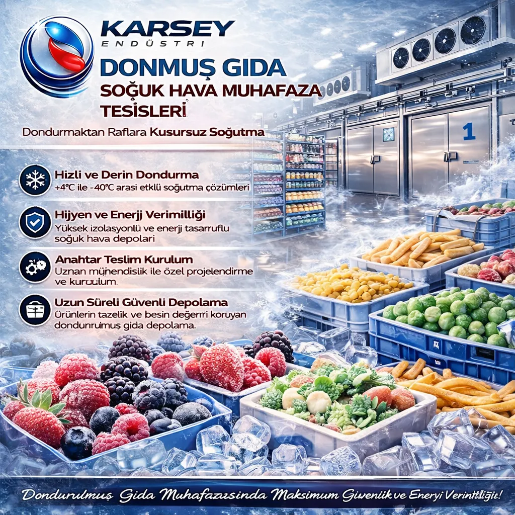 Donmuş Gıda Soğuk Hava Deposu | Endüstriyel Depolama Sistemleri – Karsey Endüstri